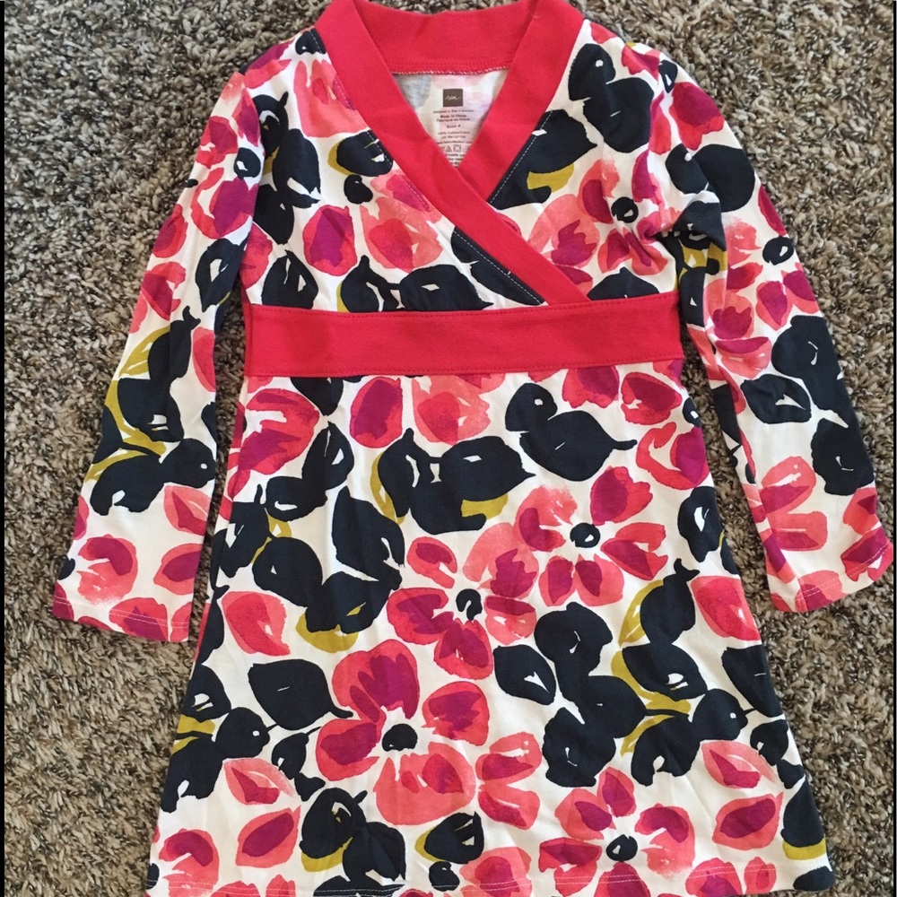 TEA Collection Floral Dress, sz 4