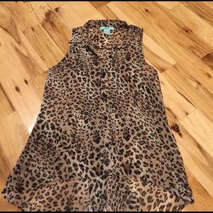 Cheetah blouse