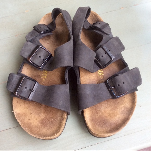 Birkenstock Shoes - Strappy Grey Birkenstock Sandals