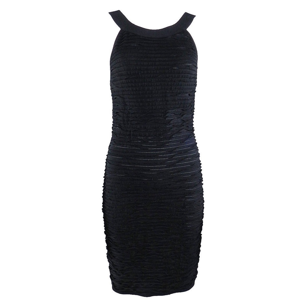 Chanel Black Textured/Tierd Jersey Stretch Dress!