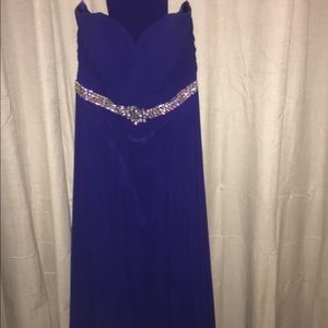 Beautiful blue prom dress