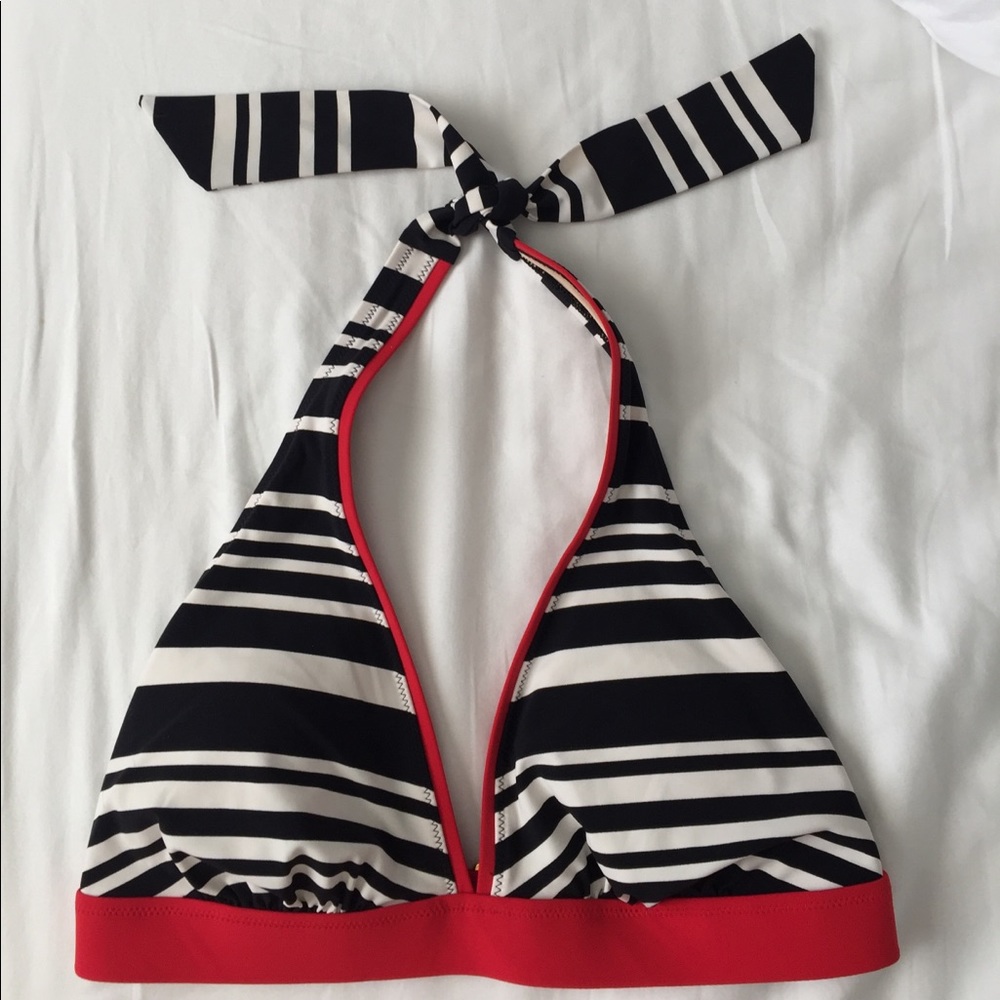 Lands End Triangle Halter Bikini Swim Top
