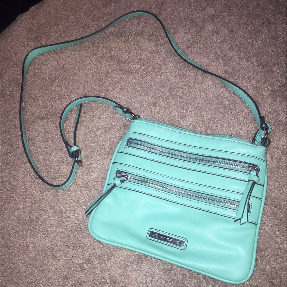 Teal Nine West crossbody purse