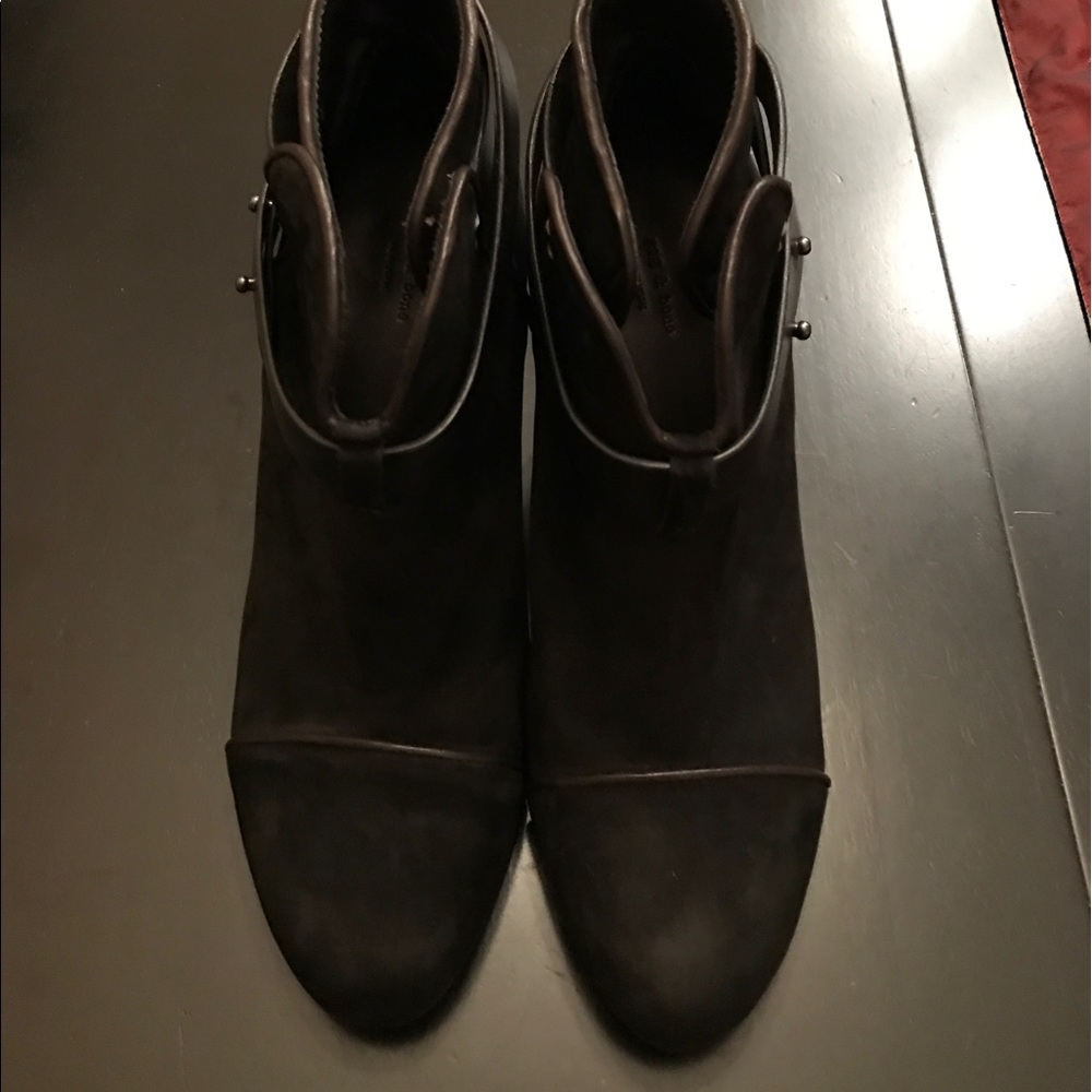 Rag & Bone Harrow Black Suede Booties