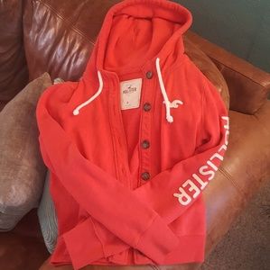 Hollister Co. button hoodie