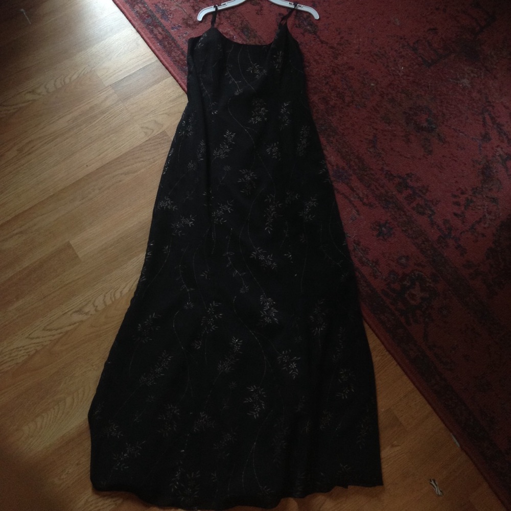 Black and Gold Prom Dress