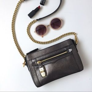 Rebecca Minkoff Mini Crosby Crossbody in Pewter
