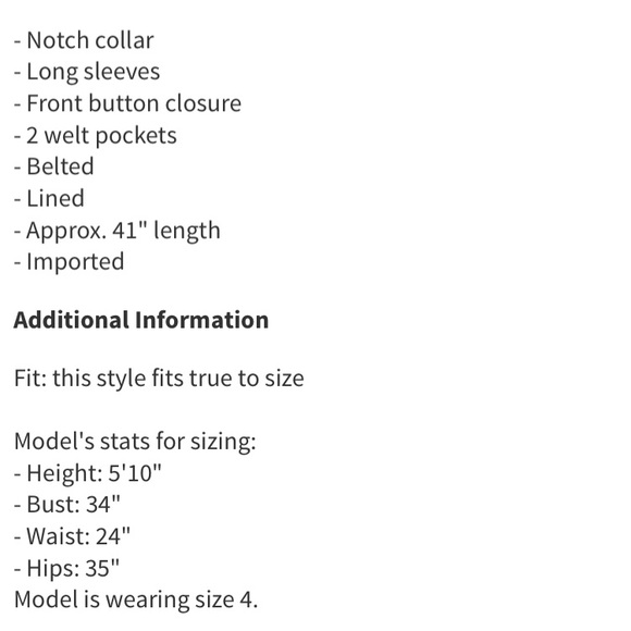 LAST ONE Flash Classic ❤️ wool blend belted coat - Picture 3 of 4