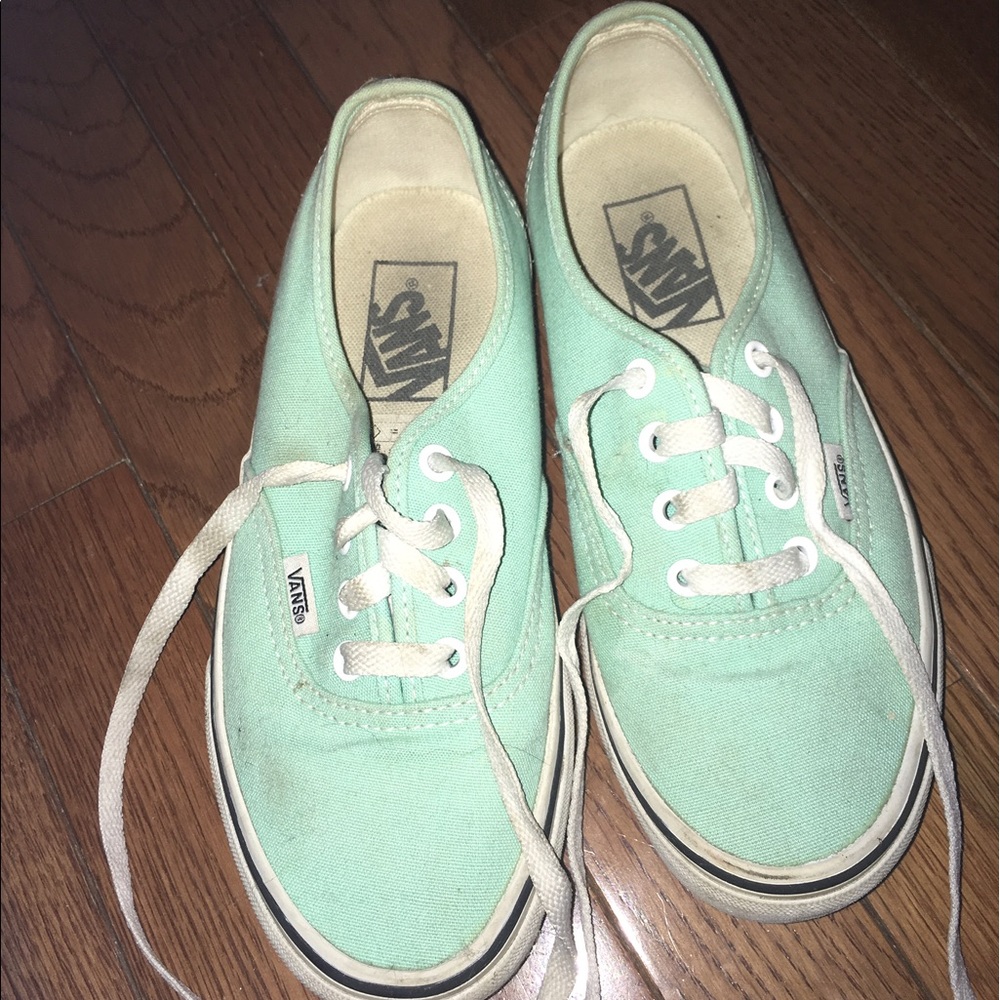 Mint green Vans