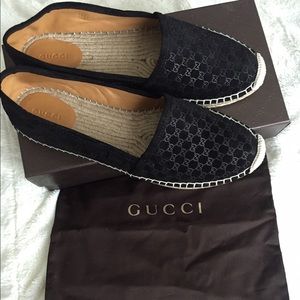 ❌SOLD❌ Gucci Pilar Microguccisma Espadrille Flat