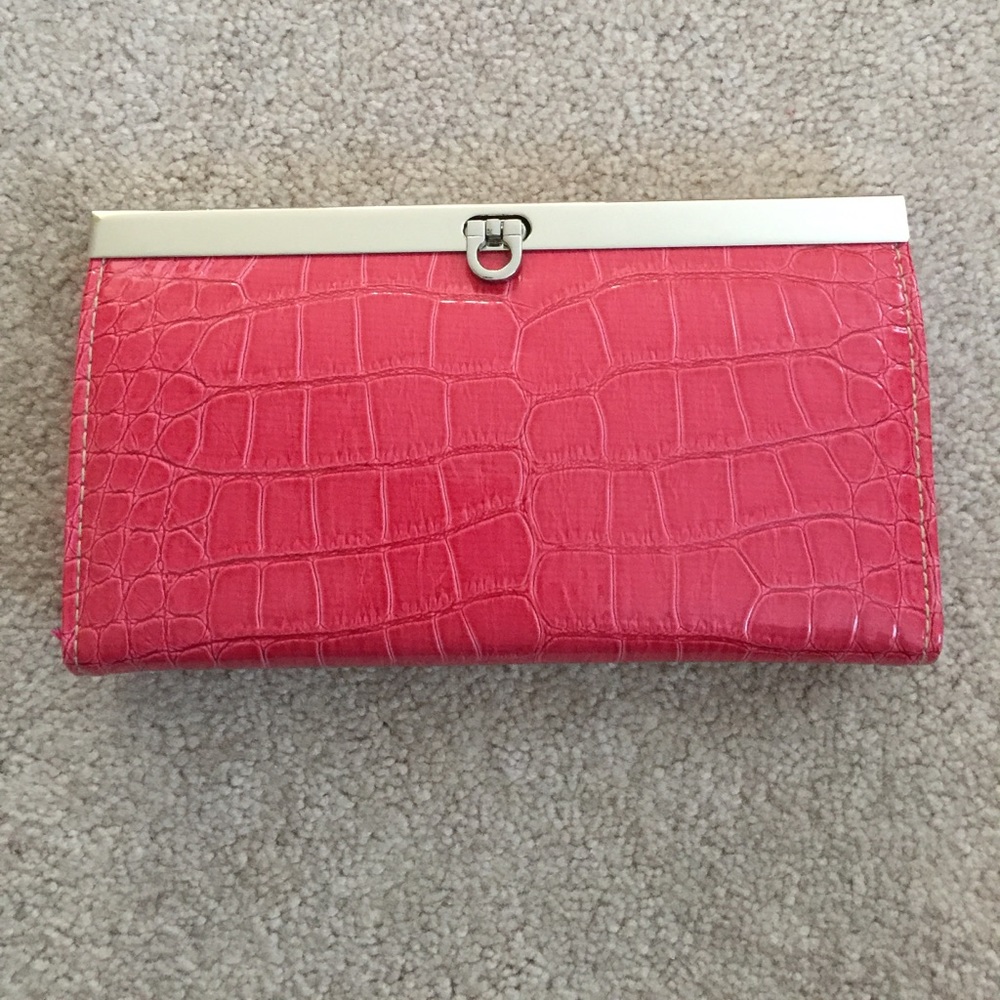 Dark pink clutch