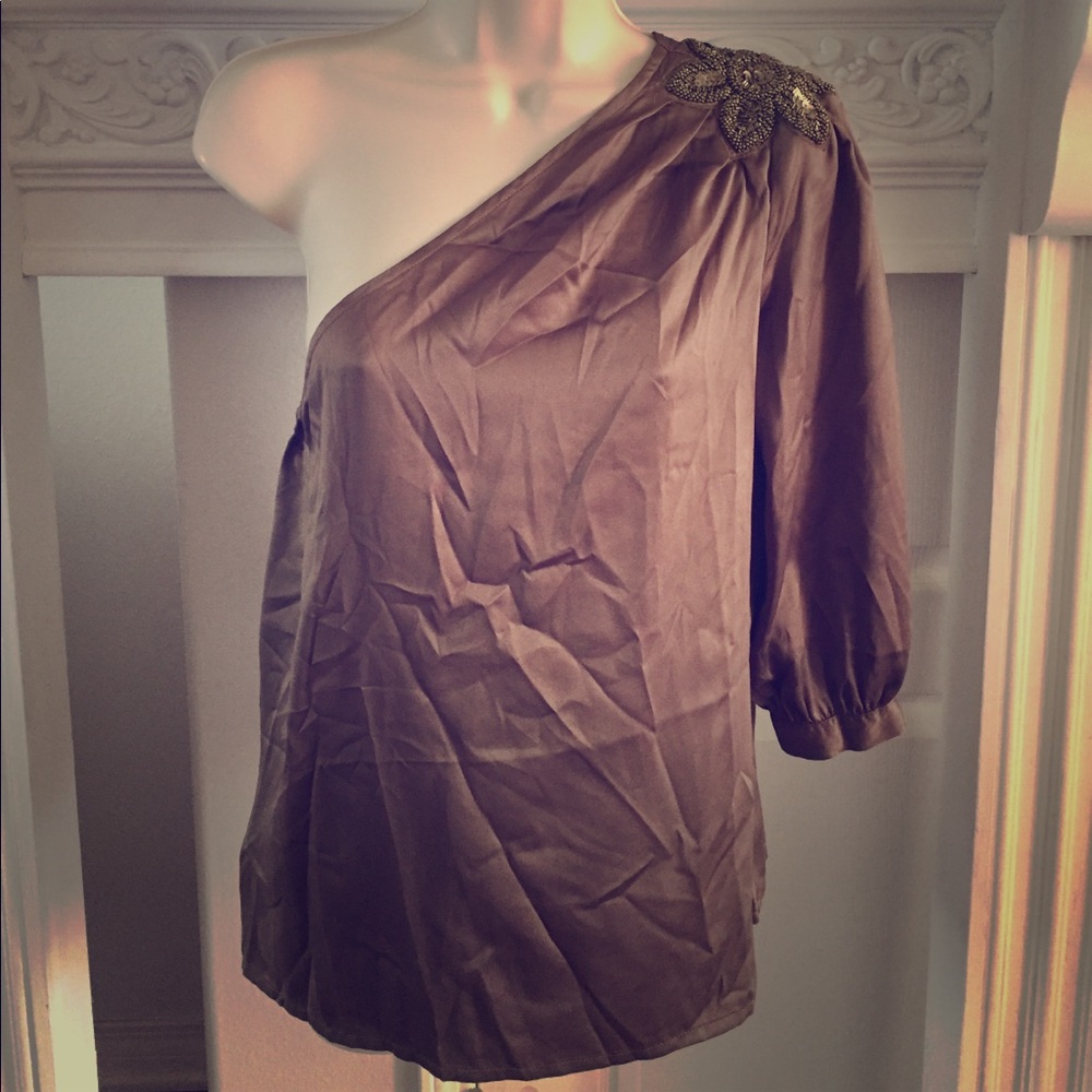 Jennifer Lopez Off Shoulder Satin Top