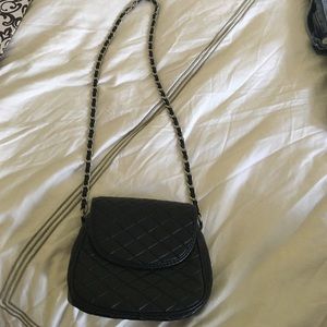 faux leather quilted purse