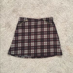 PRINCESS by VERA WANG Plaid Quilted Mini Skirt