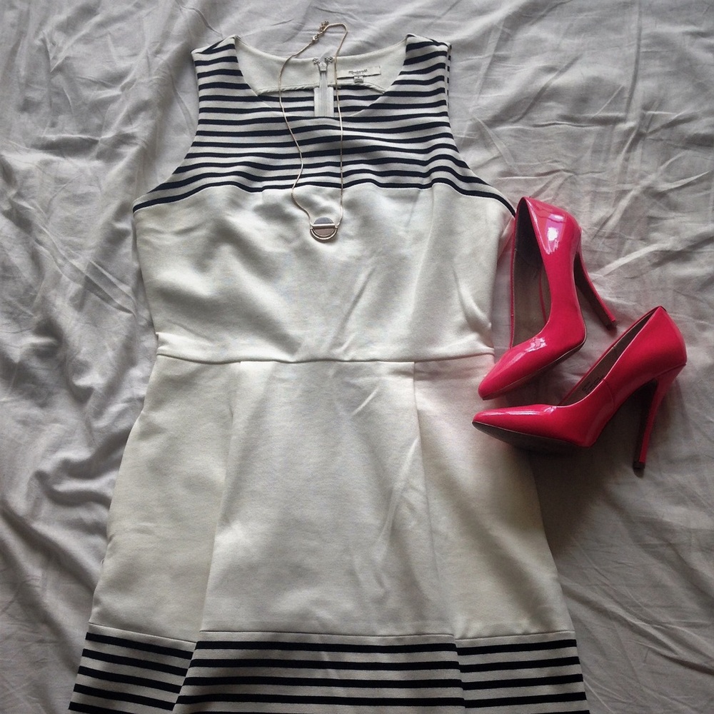 Madewell Verse Striped Dress S NWOT