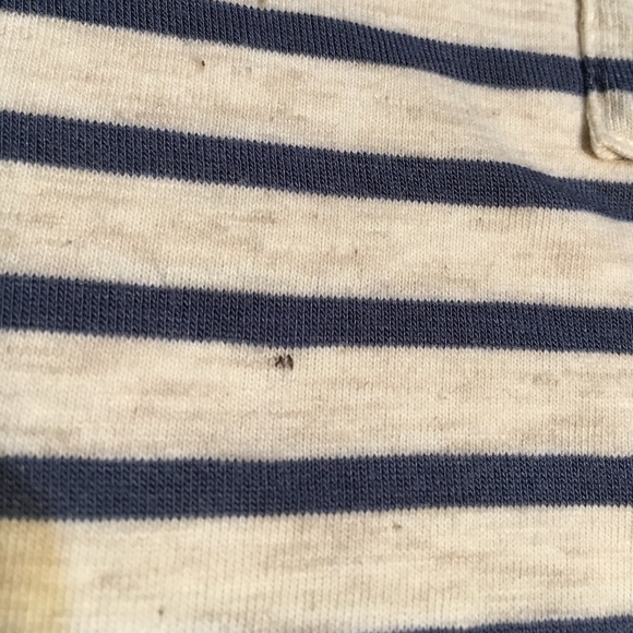 Blue and cream short sleeve Hi-lo - Picture 3 of 3