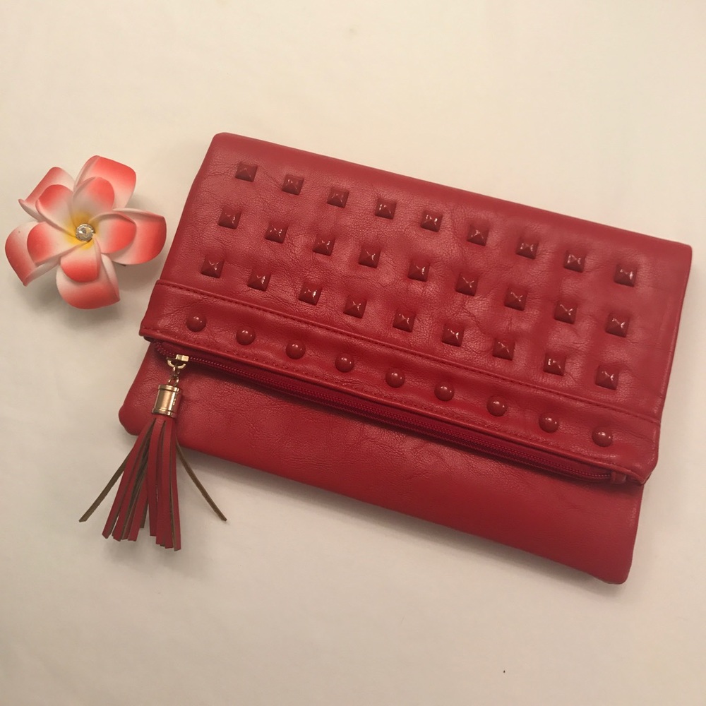 Red Tassel Clutch - Picture 4 of 6