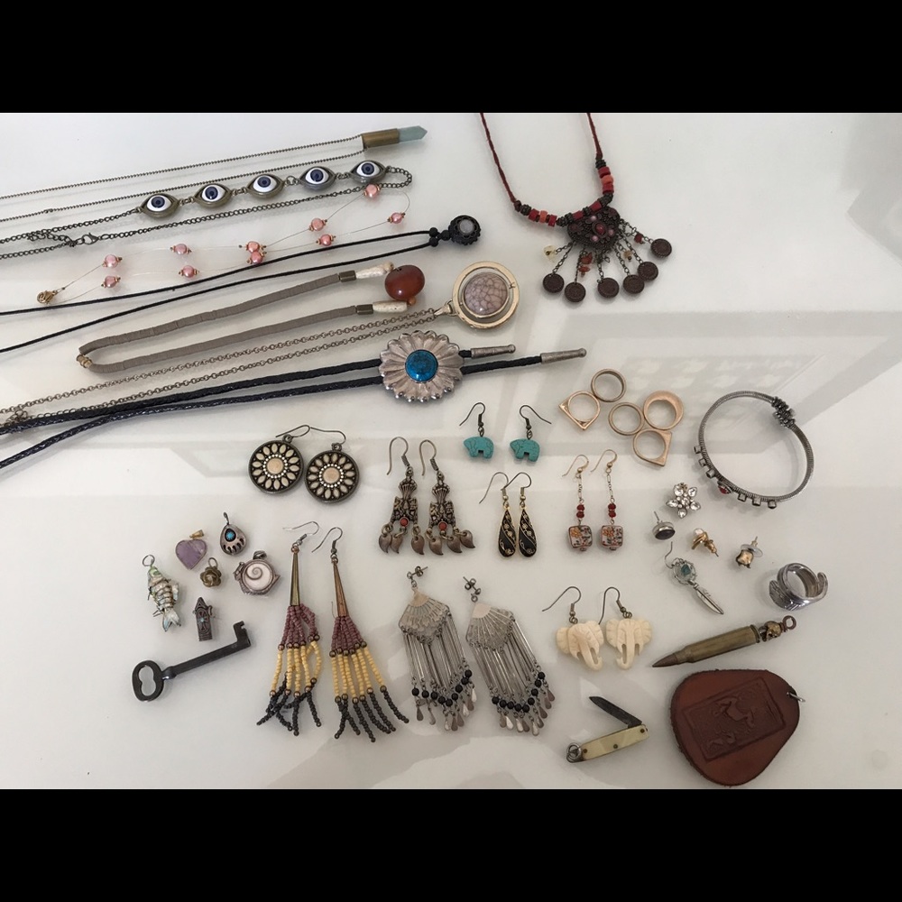 HUGE lot of assorted boho jewelry
