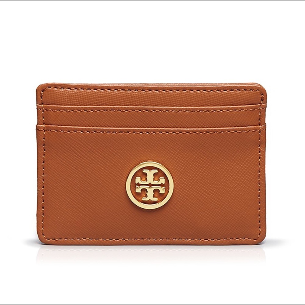 Camel Tory Brunch cardholder wallet 100% authentic