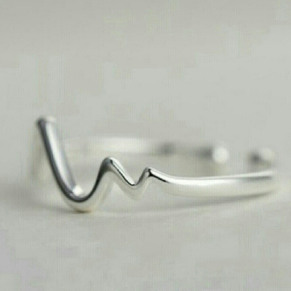 New 925 Sterling Silver Zig Zag Midi Knuckle Ring - Picture 3 of 7