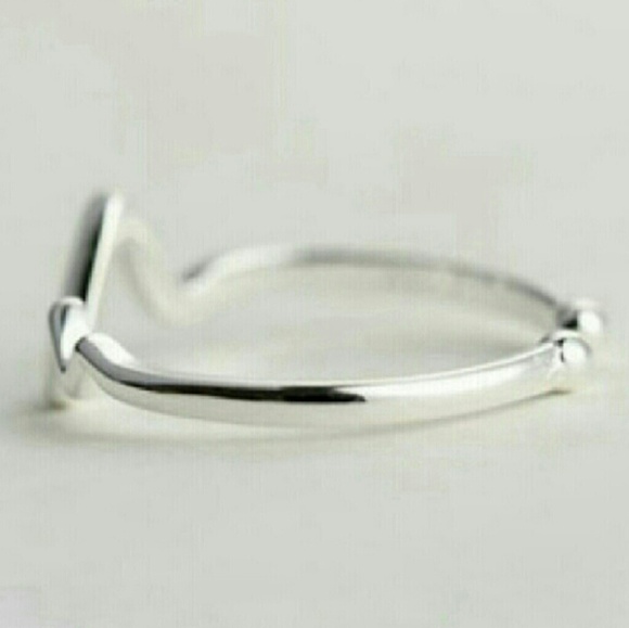 New 925 Sterling Silver Zig Zag Midi Knuckle Ring - Picture 4 of 7
