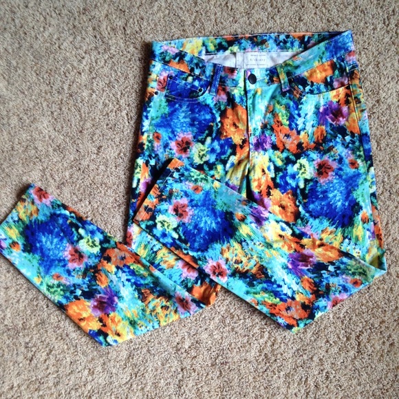 Philosophy Pants - Philosophy Republic Floral Sorrento Skinny Pants 6