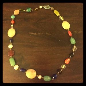Multicolored beaded necklace