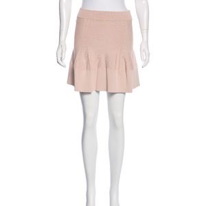 A.L.C. Knit mini a-line skirt