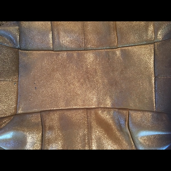 Gold Metallic Coach Handbag - Picture 6 of 8