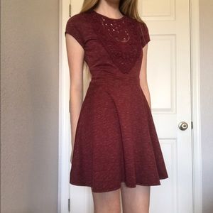 Red Flair Dress