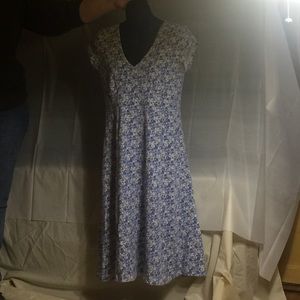 Blue floral print dress Blue floral print dress