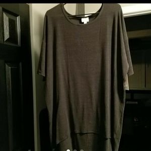 LuLaRoe XL Irma - Gray Ribbed BNWT