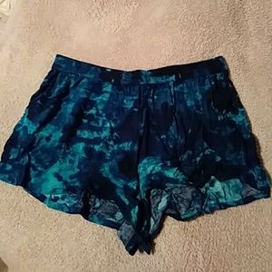 Tie dye shorts