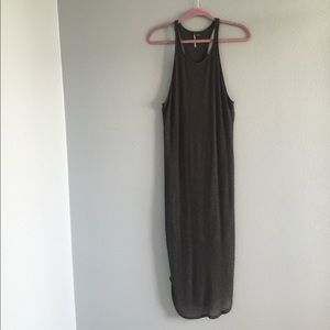 UO | Sparkle & Fade Ribbed Racerback Tank Dress