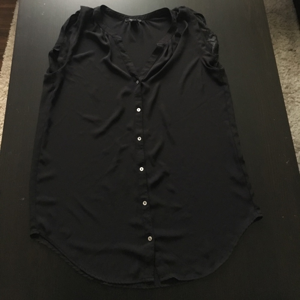 Sheer black tank top