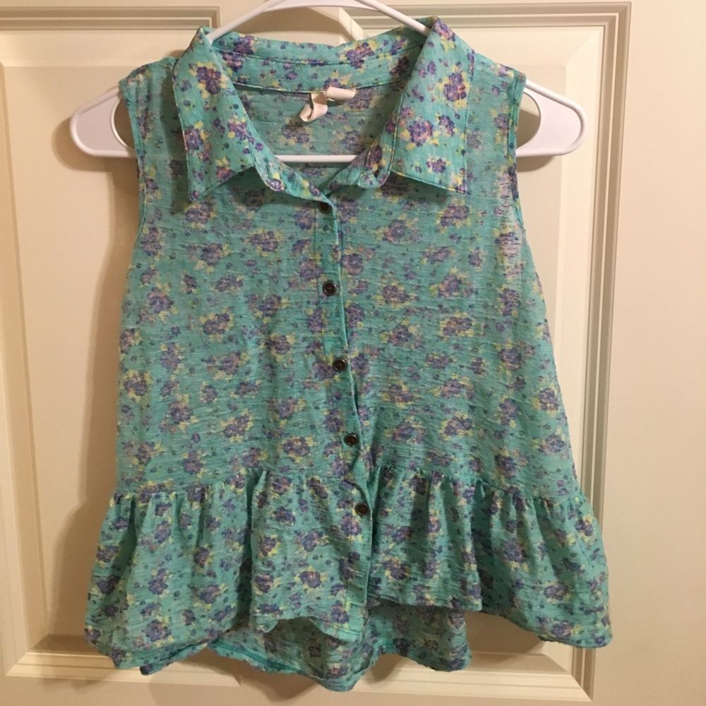 Vintage Floral Crop Top