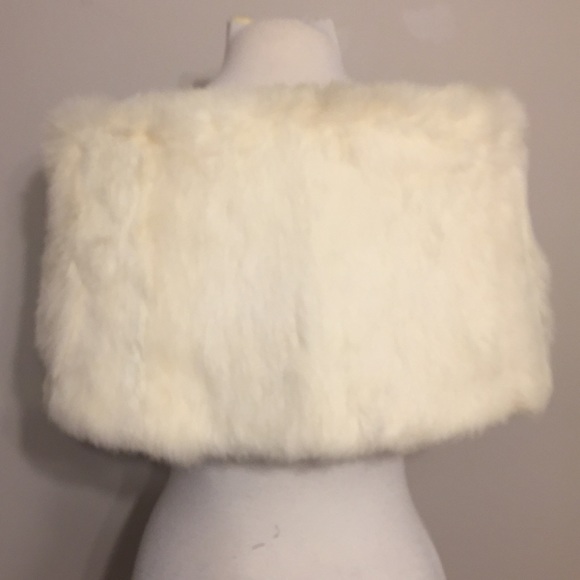 Vintage Accessories - Vintage authentic White Rabbit Fur Stole wrap Vintage Accessories - Vintage authentic White Rabbit Fur Stole wrap