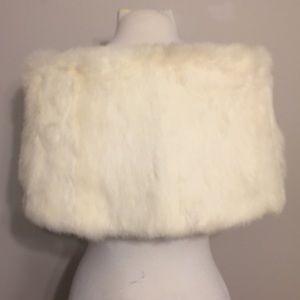 Vintage Accessories - Vintage authentic White Rabbit Fur Stole wrap Vintage Accessories - Vintage authentic White Rabbit Fur Stole wrap