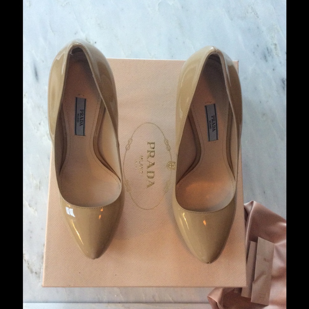 BNIB Prada Nude Pumps 39.5 - Picture 2 of 3