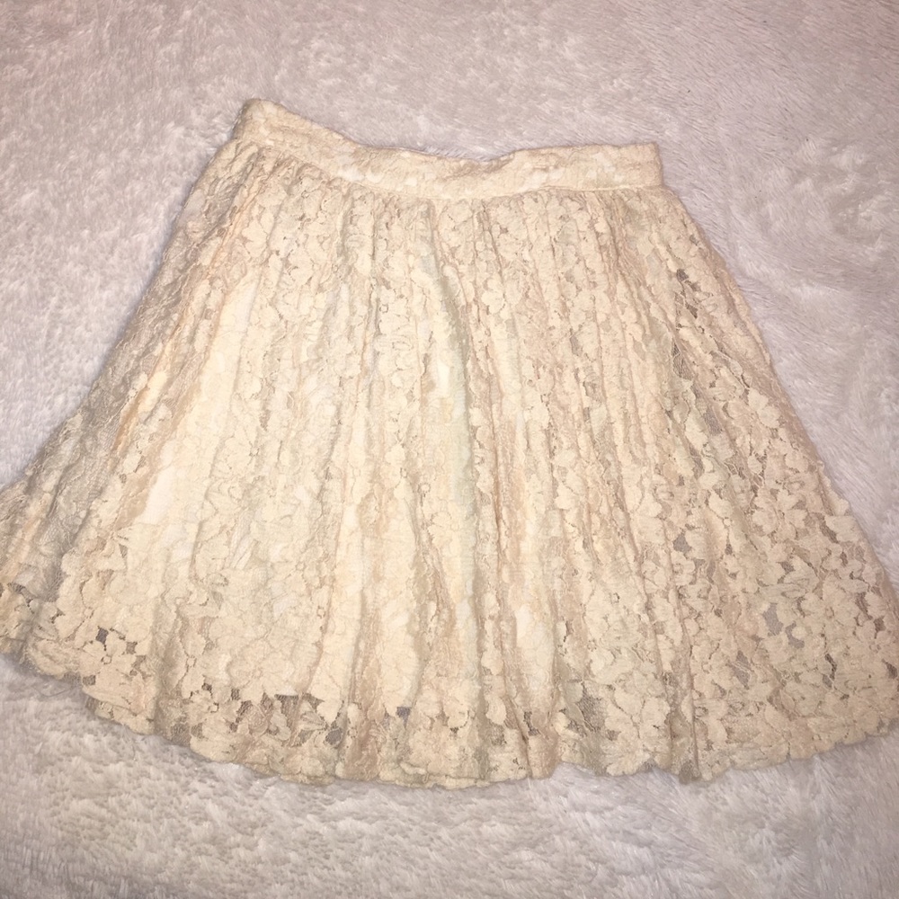 Lace Overlay Circle Skirt