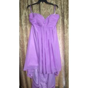 High low lilac homecoming dress only worn once.