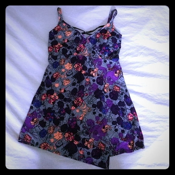 Gorgeous floral print yoga thank - Picture 1 of 5