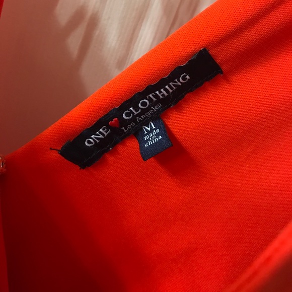 Vibrant orange romper - Picture 3 of 4