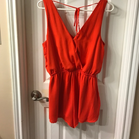 Vibrant orange romper - Picture 4 of 4