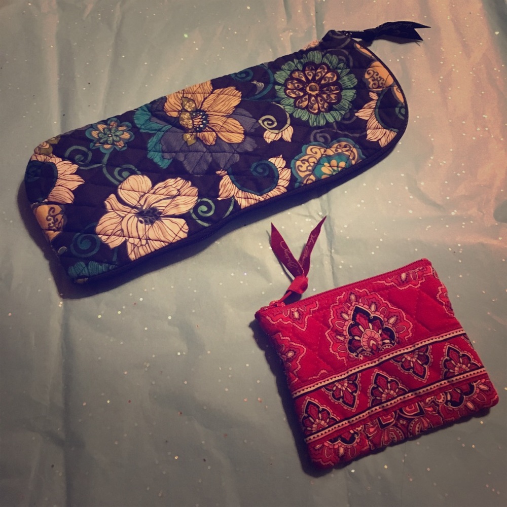 Vera Bradley straightener bag and jewelry bag