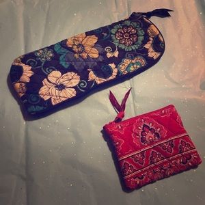 Vera Bradley straightener bag and jewelry bag