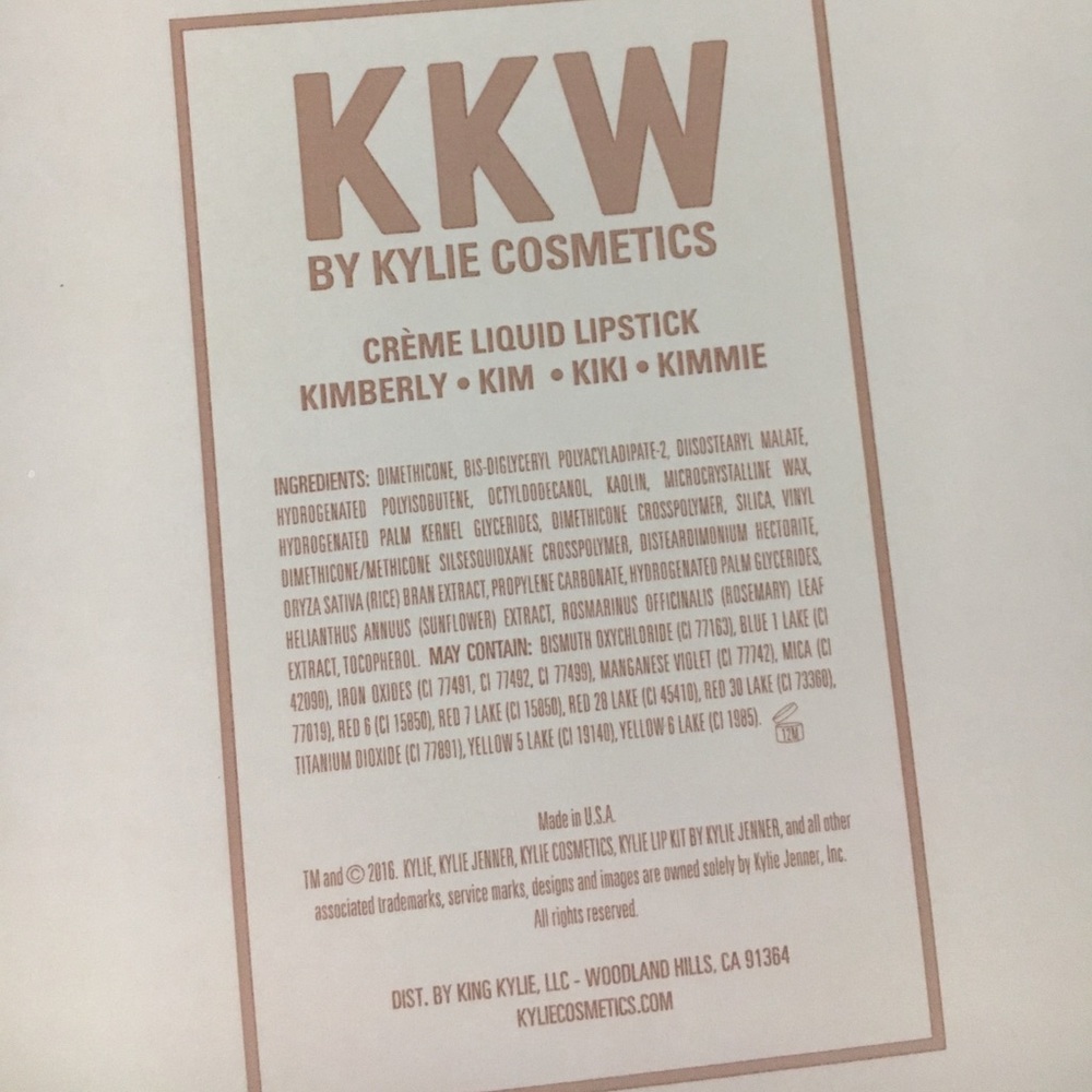 🆕 KKW x Kylie Cosmetics Creme Liquid Lipstick Set - Picture 3 of 3
