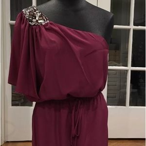 NWT City Triangles berry off shoulder dress Sz S