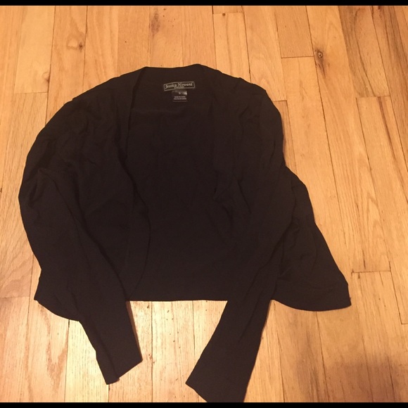 Jessica Howard Sweaters - Formal black shrug/cardigan