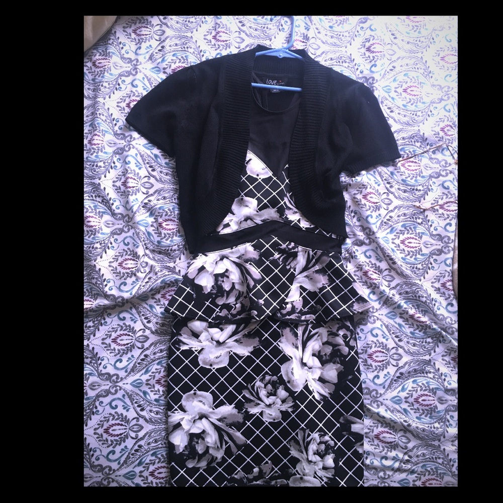 Kids Summer Casual Dress with sweater
